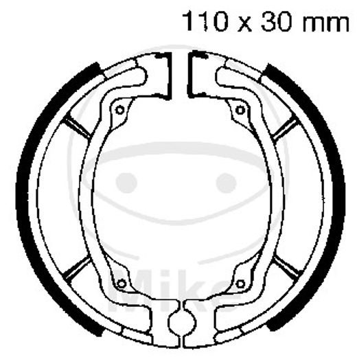 BRAKE SHOE SET EBC S603 INCLUDINGS SPRINGS