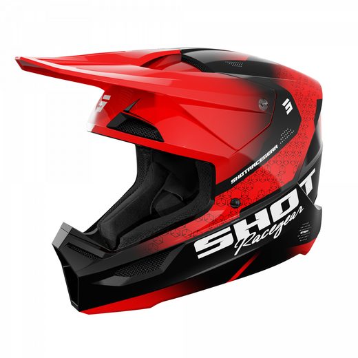 HELMET SHOT FURIOUS STREAM A04-21OC-B02 RED GLOSSY XS