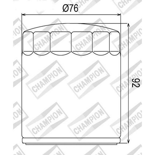 OLJNI FILTER CHAMPION COF070C 100609715