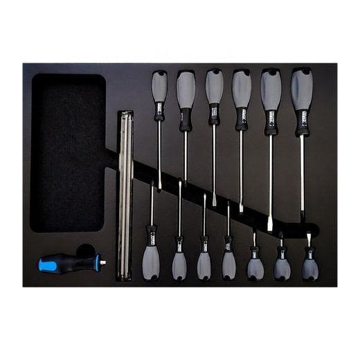 FLAT AND CROSSTIP SCREWDRIVERS SET LV8 EUT-FK-C2