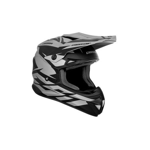 MOTOCROSS HELMET CASSIDA CROSS CUP TWO GREY MATT/ BLACK L