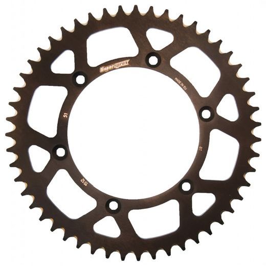 ALUMINIJASTI ZADNJI VERIŽNIK (ZOBNIK) SUPERSPROX RAL-1512:51-BLK ČRNA 51T, 520