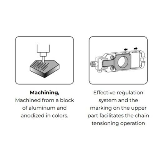CHAIN TENSIONER PUIG 22232P SREBRNA