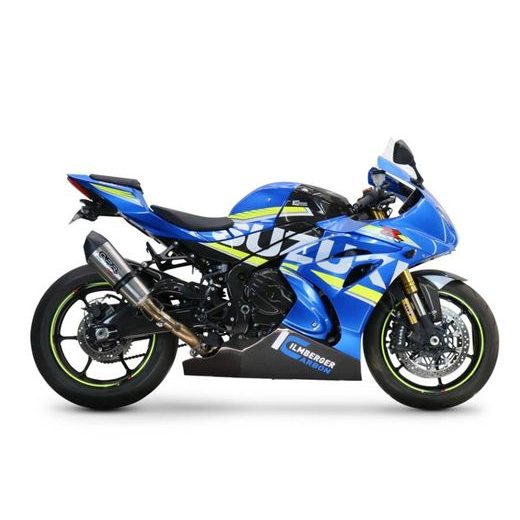 SLIP-ON EXHAUST GPR NEW GRAND PRIX EVO TITANIUM S.198.RACE.GPAN.TO BRUSHED TITANIUM INCLUDING LINK PIPE