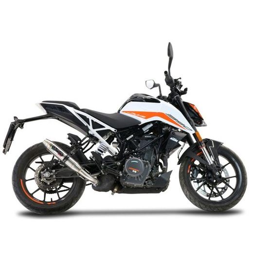 SLIP-ON EXHAUST GPR DEEPTONE INOX KT.208.RACE.DE BRUSHED STAINLESS STEEL INCLUDING LINK PIPE