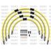 STANDARD FRONT BRAKE HOSE KIT VENHILL POWERHOSEPLUS BMW-10012FB-YE (4 CEVI V KOMPLETU) YELLOW HOSES, BLACK FITTINGS