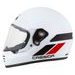MOTOCROSS HELMET CASSIDA FORMX FLATOUT WHITE/ BLACK/ RED/ BLACK MATT PEAK L
