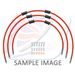 STANDARD FRONT BRAKE HOSE KIT VENHILL POWERHOSEPLUS TRI-9001F-RD (3 CEVI V KOMPLETU) RED HOSES, CHROMED FITTINGS