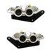 PAIR OF FRONT RADIAL BRAKE CALIPERS + BRAKET ACCOSSATO KITA28 FOR HARLEY DAVIDSON
