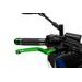 BRAKE LEVER WITHOUT ADAPTER PUIG 3.0 120VR DOLGA (LONG) GREEN/RED