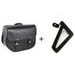 LEATHER SADDLEBAG CUSTOMACCES SANT LOUIS APS011N ČRNA RIGHT, WITH METAL BASE RIGHT SIDE AND RIGHT FITTING KIT