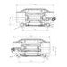 RADIAL BILLET 2-PIECE CALIPER ACCOSSATO PZ011 - DISTANCE 100 MM PISTON IN ALUMINIUM
