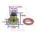 MAGNETIC OIL DRAIN PLUG JMP M12X1.25 WITH WASHER
