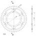 VERIŽNI SET D.I.D CHAIN - SREBRNA CHAIN 525 VX, X-RING (X, NX, QX, XS), CHK FRONT SPROCKET JT CHK RUBBER CUSHIONED, CHK REAR SPROCKET SUPERSPROX STEALTH ZA SUZUKI GSX-R 600 1998-2000