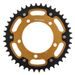 VERIŽNI SET EK - ZLAT CHAIN 520 MVXZ, X-RING (X, NX, QX, XS), CHK FRONT SPROCKET JT CHK RUBBER CUSHIONED, CHK REAR SPROCKET SUPERSPROX STEALTH ZA APRILIA TUAREG 660 2021-2024