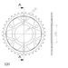 VERIŽNI SET D.I.D CHAIN - SREBRNA CHAIN 520 ZVM-X, X-RING (X, NX, QX, XS), CHK FRONT SPROCKET JT, CHK REAR SPROCKET SUPERSPROX ZA ATV POLARIS SCRAMBLER 400 2X4 2001-2002