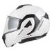 INTEGRALNA ČELADA CASSIDA MULTIFLIP SOLID BLACKOUT PEARL WHITE/BLACK XL