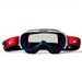 GOGGLES ARIETE WABI 14980-ABR CLEAR LENS WHITE /RED