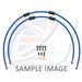 RACE FRONT BRAKE HOSE KIT VENHILL POWERHOSEPLUS DUC-7011FB-SB (2 CEVI V KOMPLETU) SOLID BLUE HOSES, BLACK FITTINGS