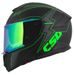 FULL FACE HELMET CASSIDA INTEGRAL GT 2.1 FLASH MATT BLACK/ FLUO GREEN/ DARK GREY L