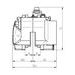 RADIAL BILLET 2-PIECE CALIPER ACCOSSATO PZ011 - DISTANCE 100 MM PISTON IN ALUMINIUM