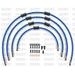 STANDARD FRONT BRAKE HOSE KIT VENHILL POWERHOSEPLUS BMW-11001FB-SB (4 CEVI V KOMPLETU) SOLID BLUE HOSES, BLACK FITTINGS