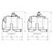 RADIAL BILLET 2-PIECE CALIPER ACCOSSATO PZ011 - DISTANCE 100 MM PISTON IN ALUMINIUM