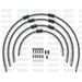 STANDARD FRONT BRAKE HOSE KIT VENHILL POWERHOSEPLUS BMW-11001FB-BK (4 CEVI V KOMPLETU) BLACK HOSES, BLACK FITTINGS