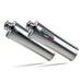 DUAL SLIP-ON EXHAUST GPR TRIOVAL H.28.TRI POLISHED STAINLESS STEEL INCLUDING REMOVABLE DB KILLERS AND LINK PIPES