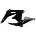 RADIATOR SCOOPS POLISPORT 8412500002 (PAR) ČRNA ZA SUZUKI RM-Z 450 2008-2017