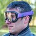 GOGGLES ARIETE WABI 14980-NGV CLEAR LENS GREY / PURPLE