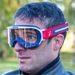 GOGGLES ARIETE WABI 14980-ABR CLEAR LENS WHITE /RED