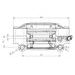 RADIAL BILLET 2-PIECE CALIPER ACCOSSATO PZ011 - DISTANCE 100 MM PISTON IN ALUMINIUM