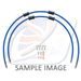 RACE FRONT BRAKE HOSE KIT VENHILL POWERHOSEPLUS DUC-7006FS-SB (2 CEVI V KOMPLETU) SOLID BLUE HOSES, STAINLESS STEEL FITTINGS