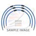 STANDARD FRONT BRAKE HOSE KIT VENHILL POWERHOSEPLUS DUC-7002FS-SB (3 CEVI V KOMPLETU) SOLID BLUE HOSES, STAINLESS STEEL FITTINGS
