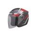 JET HELMET CASSIDA REFLEX BLACK/ RED/ GREY M