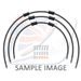 STANDARD FRONT BRAKE HOSE KIT VENHILL POWERHOSEPLUS SUZ-7015F-BK (3 CEVI V KOMPLETU) BLACK HOSES, CHROMED FITTINGS