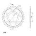 VERIŽNI SET D.I.D CHAIN - SREBRNA CHAIN 520 VX, X-RING (X, NX, QX, XS), CHK FRONT SPROCKET JT CHK RUBBER CUSHIONED, CHK REAR SPROCKET SUPERSPROX ZA HONDA CMX 500 REBEL 2017-2025