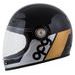 FULL FACE HELMET CASSIDA FIBRE OPG BLACK/ GOLD/ SILVER M