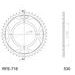 VERIŽNI SET D.I.D CHAIN - SREBRNA CHAIN 530 ZVM-X, X-RING (X, NX, QX, XS), CHK FRONT SPROCKET JT, CHK REAR SPROCKET SUPERSPROX ZA CAGIVA ELEFANT 750 LUCKY EXPLORER 1987-1989