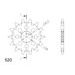 SPREDNJI VERIŽNIK SUPERSPROX CST-565:12 12T, 520