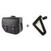 LEATHER SADDLEBAG CUSTOMACCES SANT LOUIS APS004N ČRNA RIGHT, WITH UNIVERSAL SUPPORT
