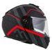 INTEGRALNA ČELADA CASSIDA MODULO 2.1 PROFILE BLACK MATT/GREY/RED 2XL