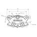 REAR AXIAL BRAKE 2P CALIPER ACCOSSATO PZ016 CNC-MADE WITH 84 MM DISTANCE