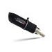 SLIP-ON EXHAUST GPR FURORE EVO4 NERO D.140.1.FNE4 MATTE BLACK INCLUDING REMOVABLE DB KILLER AND LINK PIPE