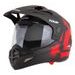 MOTOCROSS HELMET CASSIDA TOUR 2.0 CREW BLACK MATT/RED M