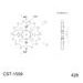 VERIŽNI SET EK - SREBRNA CHAIN 428 SRO, O-RING, CHK FRONT SPROCKET SUPERSPROX, CHK REAR SPROCKET SUPERSPROX STEALTH ZA YAMAHA YS 125 2017-2019