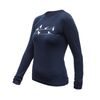 Dámské triko Sensor DR Merino Active Songbirds deep blue