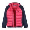 Dětská mikina Color Kids Hybrid Fleece W. Hood, teaberry