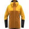 Dámská softshellová bunda Haglofs L.I.M Alpha Hood žlutá